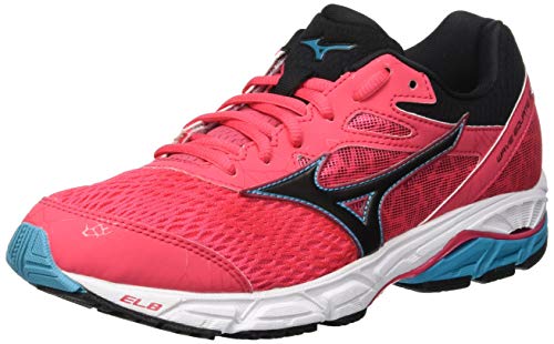 Mizuno Wave Equate 2, Zapatillas de Running Mujer, Rosa (Teaberry/Black/Peacockblue 10), 40.5 EU