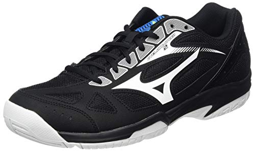 Mizuno Wave EQUATE 4, Volleyball Shoe Unisex Adulto, Black/White/Diva Blue, 45 EU