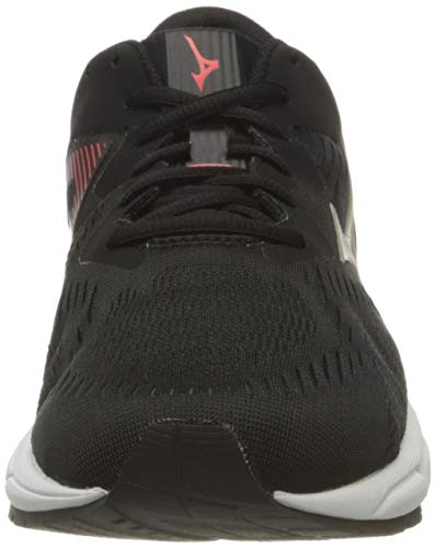 Mizuno Wave Equate 5, Zapatillas para Correr de Carretera Hombre, Negro Pgold Ignitionred, 43 EU