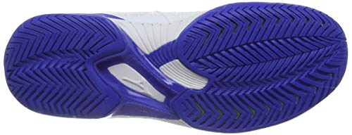 Mizuno Wave Exceed Tour4 AC, Zapatillas de Tenis Mujer, Blanco (Wht/Dazzling Blue/Silver 25), 36.5 EU