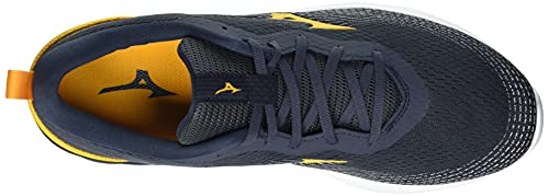 Mizuno Wave Flash CC, Zapatillas Hombre, Indiaink Azafrán Blanco, 42.5 EU