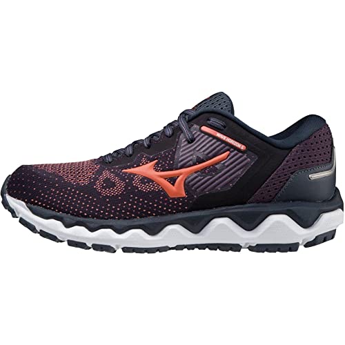 Mizuno Wave Horizon 5 (W), Zapatillas de Running Mujer, Chinese Violet/Platinum Gold/India Ink, 40 EU