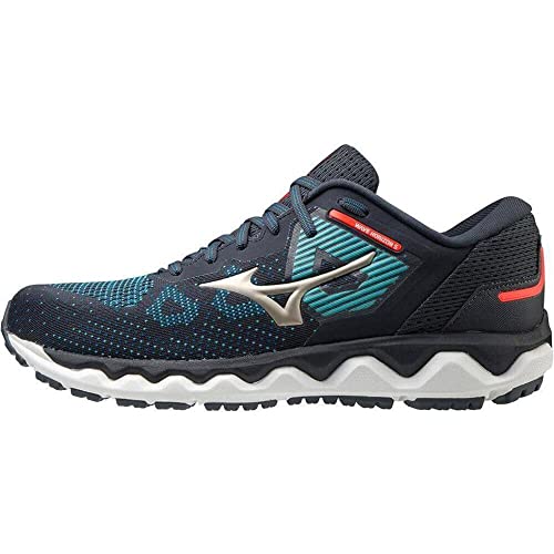 Mizuno Wave Horizon 5, Zapatillas de Running Hombre, India Ink/Platinum Gold/Mykonos, 44.5 EU