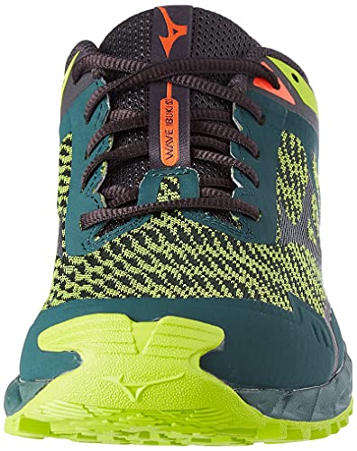 Mizuno Wave Ibuki 3, Zapatillas de Trail Running Hombre, GreenGables/Obsidian/LGreen, 44 EU