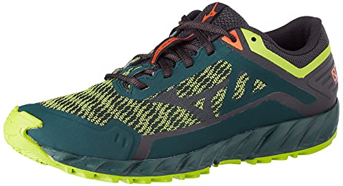 Mizuno Wave Ibuki 3, Zapatillas de Trail Running Hombre, GreenGables/Obsidian/LGreen, 44 EU