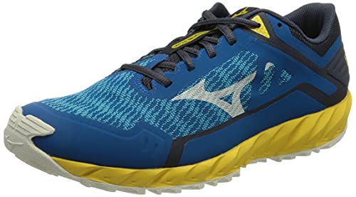 Mizuno Wave Ibuki 3, Zapatillas para Carreras de montaa Hombre, Azufre Blanco nevado, 39 EU