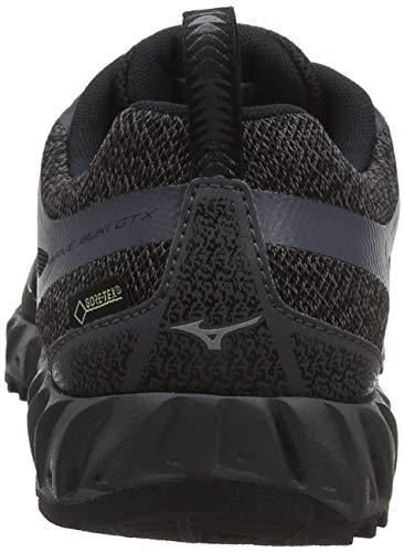 Mizuno Wave Ibuki GTX, Zapatillas de Running para Asfalto Mujer, Imán Negro Metálico de Sombra 49, 38.5 EU