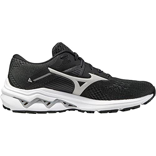 Mizuno Wave Inspire 17 D, Zapatillas para Correr Mujer, Black/Lunar Rock/Black, 37 EU