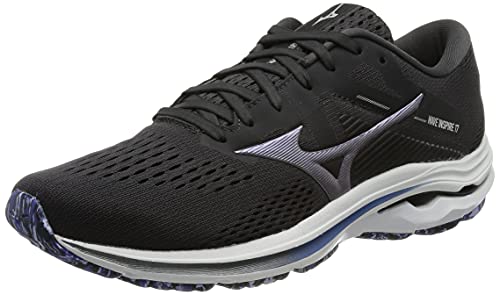 Mizuno Wave Inspire 17, Zapatillas de Running Hombre, BlackenedPearl/10077C/VioletBlue, 45 EU