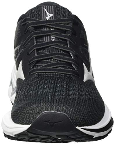 Mizuno Wave Inspire 17, Zapatillas para Correr Mujer, Darkshadow Lunarrock Negro, 44.5 EU