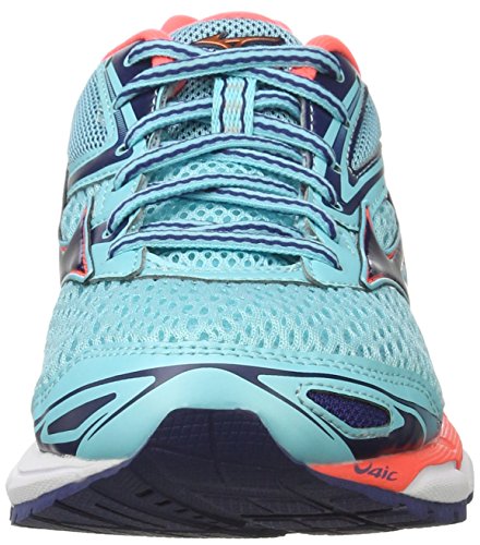 Mizuno Wave Inspire W, Zapatillas de Running Mujer, Multicolor (Blueradiance/Blueprint/fierycoral), 37 EU