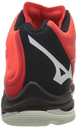 Mizuno Wave Lightning Z6 Mid, Zapatillas de vleibol Unisex Adulto, Ignitionr Blanco Bitoblue, 46 EU