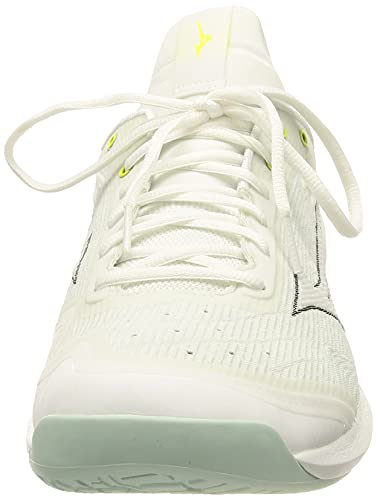 Mizuno Wave Luminous 2 (W), Zapatillas Deportivas Mujer, White/Obsidian/Cayenne, 40 EU