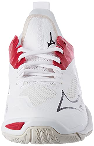 Mizuno Wave Mirage 4 (W), Zapatillas Deportivas Mujer, White/Black/PersianRed, 41 EU