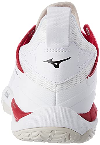 Mizuno Wave Mirage 4 (W), Zapatillas Deportivas Mujer, White/Black/PersianRed, 41 EU