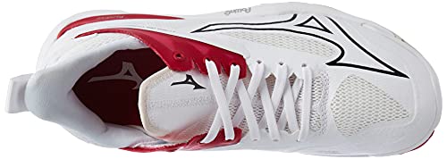 Mizuno Wave Mirage 4 (W), Zapatillas Deportivas Mujer, White/Black/PersianRed, 41 EU