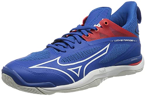 Mizuno Wave Mirage 4, Zapatillas Deportivas Unisex Adulto, FrenchBlue/White/IRed, 40.5 EU