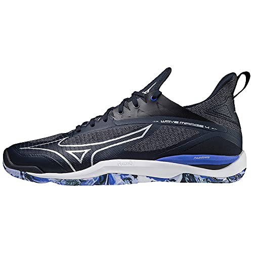 Mizuno Wave Mirage 4, Zapatillas para Caminar Hombre, Sky Captain Galaxy Silver Morado Blue, 46.5 EU