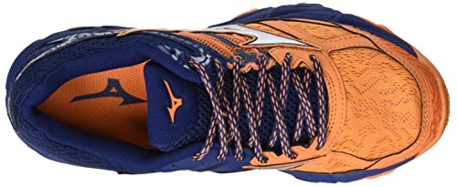 Mizuno Wave Mujin 5, Zapatillas de Running Mujer, Naranja (Birdofparadise/Silver/Estate Blue 03), 38 EU