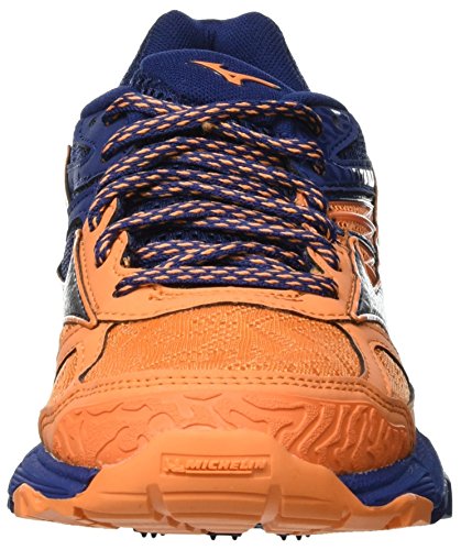 Mizuno Wave Mujin 5, Zapatillas de Running Mujer, Naranja (Birdofparadise/Silver/Estate Blue 03), 38 EU