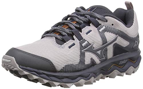 Mizuno Wave Mujin 6, Zapatillas de Running para Asfalto Mujer, Gris (Cloudburst/Pscope/10135 C 36), 36.5 EU