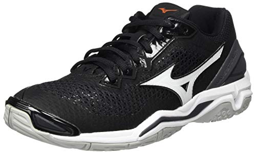 Mizuno Wave Mujin 7, Handball Shoe Hombre, Black/White/Ebony, 44 EU