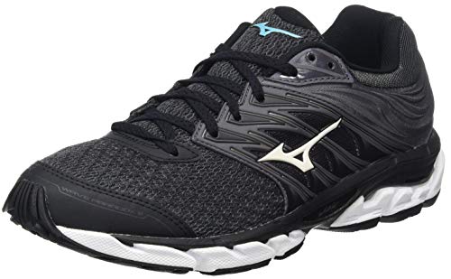 Mizuno Wave Paradox 5, Zapatillas Mujer, Magnet/Cgray/Scuba Blue, 37 EU