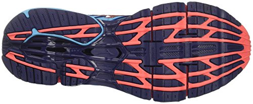 Mizuno Wave Prophecy 7 Wos, Zapatillas de Running Mujer, Multicolor (Aquarius/hotcoral/patriotblue 65), 37 EU