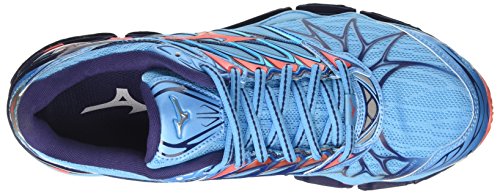 Mizuno Wave Prophecy 7 Wos, Zapatillas de Running Mujer, Multicolor (Aquarius/hotcoral/patriotblue 65), 37 EU