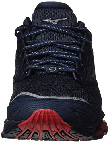 Mizuno Wave Prophecy 9, Zapatillas Hombre, Moodindigo/Gray/Red Lollipop, 42 EU