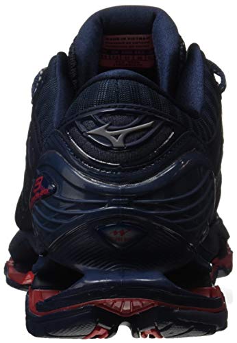 Mizuno Wave Prophecy 9, Zapatillas Hombre, Moodindigo/Gray/Red Lollipop, 42 EU