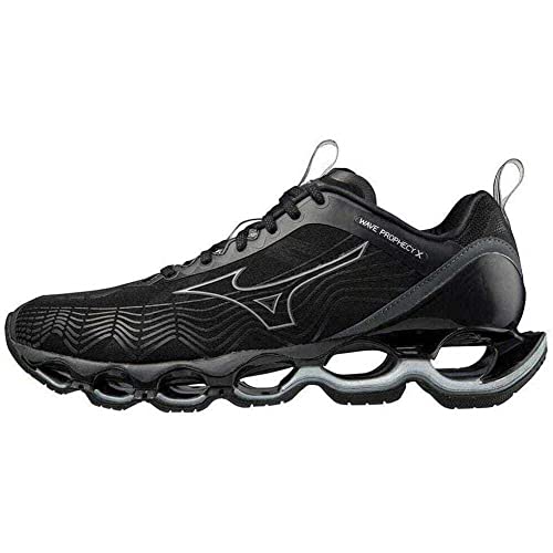 Mizuno Wave Prophecy X, Zapatillas de Running Hombre, Black/QuietShade, 44.5 EU