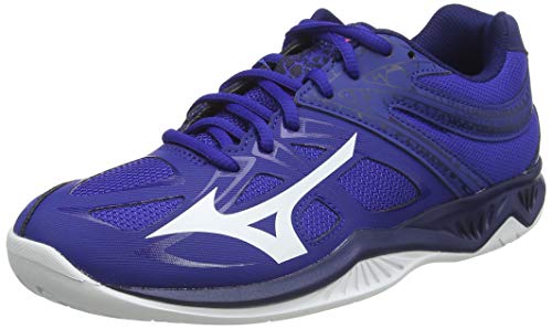 Mizuno Wave Revolt, Volleyball Shoe Unisex Adulto, Reflexbluec/Wht/Diva Pink, 38.5 EU