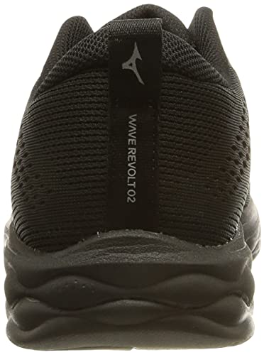 Mizuno Wave Revolt, Zapatillas de Running Unisex Adulto, Black/Black/DShadow, 44 EU