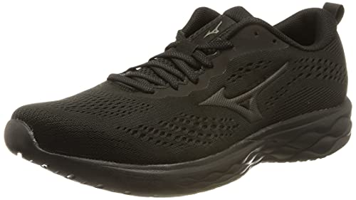 Mizuno Wave Revolt, Zapatillas de Running Unisex Adulto, Black/Black/DShadow, 44 EU