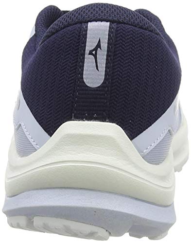 Mizuno Wave Rider 24 Jr, Zapatillas Unisex Niños, Arctic Ice/Mid Indigo/Swhite, 23 EU