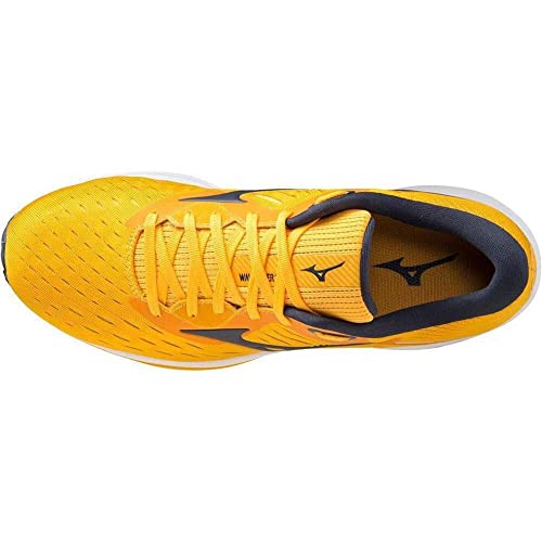 Mizuno Wave Rider 24, Zapatillas de Running Hombre, Saffron/Phantom, 42.5 EU