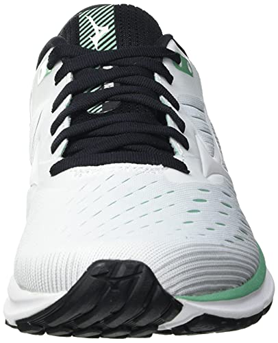 Mizuno Wave Rider 24, Zapatillas Mujer, White Cream Jade, 38 EU