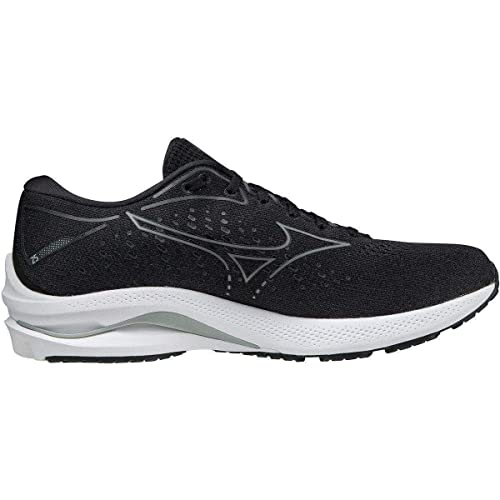 Mizuno Wave Rider 25 2E, Zapatillas Hombre, Dark Shadow Quiet Shade Black, 42 EU