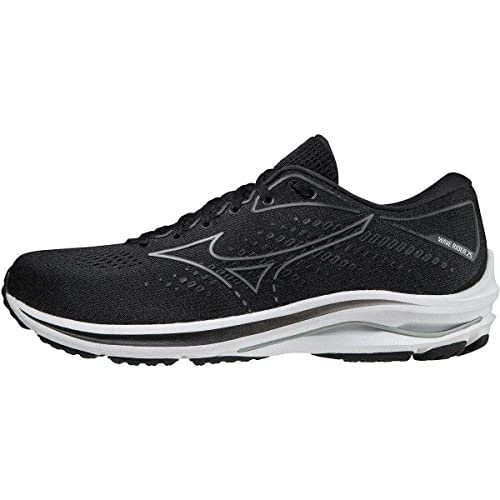 Mizuno Wave Rider 25 2E, Zapatillas Hombre, Dark Shadow Quiet Shade Black, 42 EU