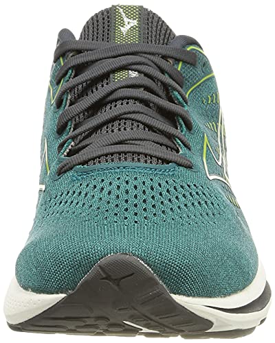 Mizuno Wave Rider 25, Zapatillas de Running Hombre, Harbor Blue/Lime Green/India Ink, 42.5 EU