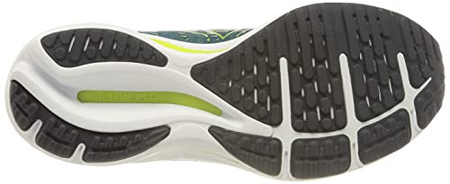 Mizuno Wave Rider 25, Zapatillas de Running Hombre, Harbor Blue/Lime Green/India Ink, 42.5 EU