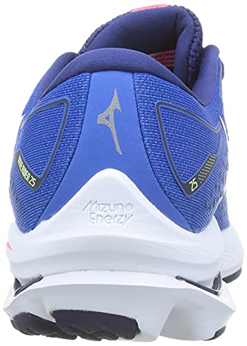 Mizuno Wave Rider 25, Zapatillas de Running Mujer, Fblue Indigowht Divapink, 40.5 EU