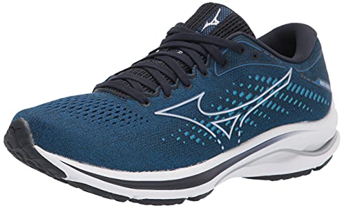 Mizuno Wave Rider 25, Zapatillas para Correr Hombre, Azul Imperial, 44.5 EU