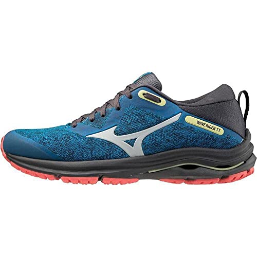 Mizuno Wave Rider TT 2 (W), Zapatillas de Trail Running Mujer, Diva Blue/Dawn Blue/HCoral, 41 EU