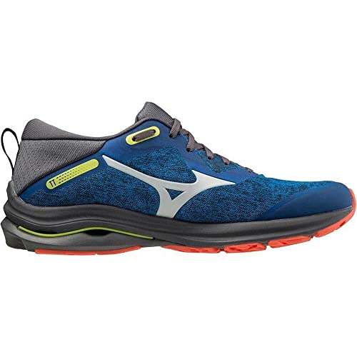 Mizuno Wave Rider TT 2, Zapatillas de Trail Running Hombre, Directoire Blue/Dawn Blue/MandarinRed, 41 EU