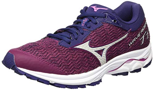 Mizuno Wave Rider TT Neutralschuh Damen-Berry, Dunkelblau, Zapatillas de Running Calzado Neutro Mujer, Borgoã A, 38 EU