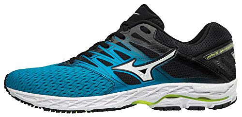 Mizuno Wave Shadow 2, Zapatillas Hombre, Multicolor (Bluejewel/Silver/Yellow 001), 44.5 EU