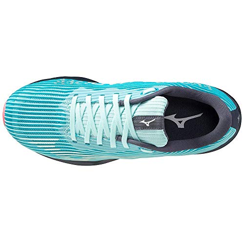 Mizuno Wave Shadow 4 (W), Zapatillas de Running Mujer, Bleached Aqua/SnowWhite/Ombre Blue, 38 EU