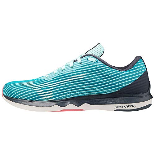 Mizuno Wave Shadow 4 (W), Zapatillas de Running Mujer, Bleached Aqua/SnowWhite/Ombre Blue, 38 EU